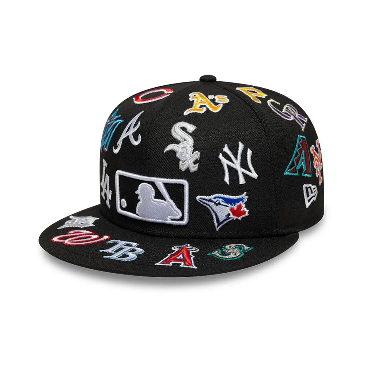 Gorra New Era - 59FIFTY MLB All Over Logo Black