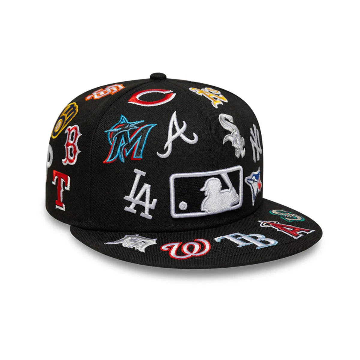Gorra New Era - 59FIFTY MLB All Over Logo Black