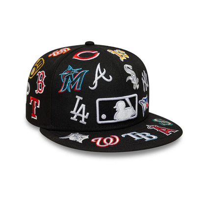 Gorra New Era - 59FIFTY MLB All Over Logo Black