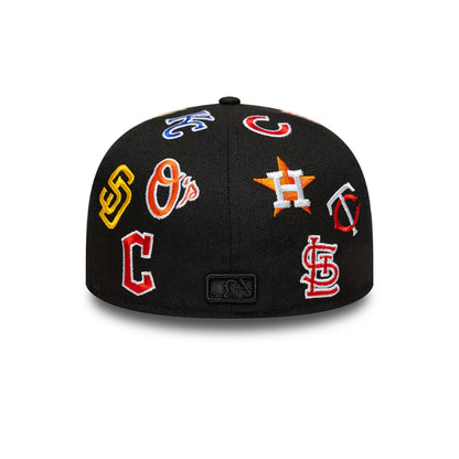 Gorra New Era - 59FIFTY MLB All Over Logo Black